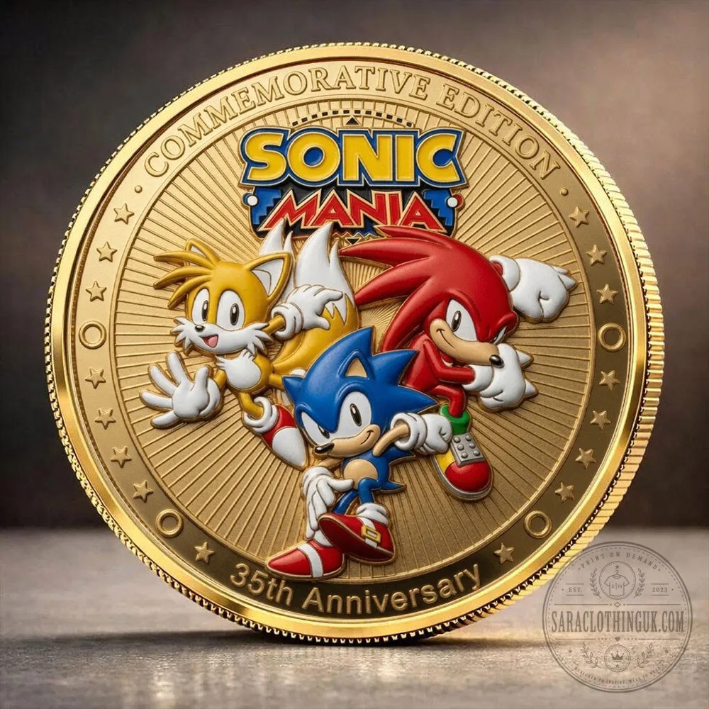 Sonic The Hedgehog Commemorative Edition 35th Anniversary Gold Coin