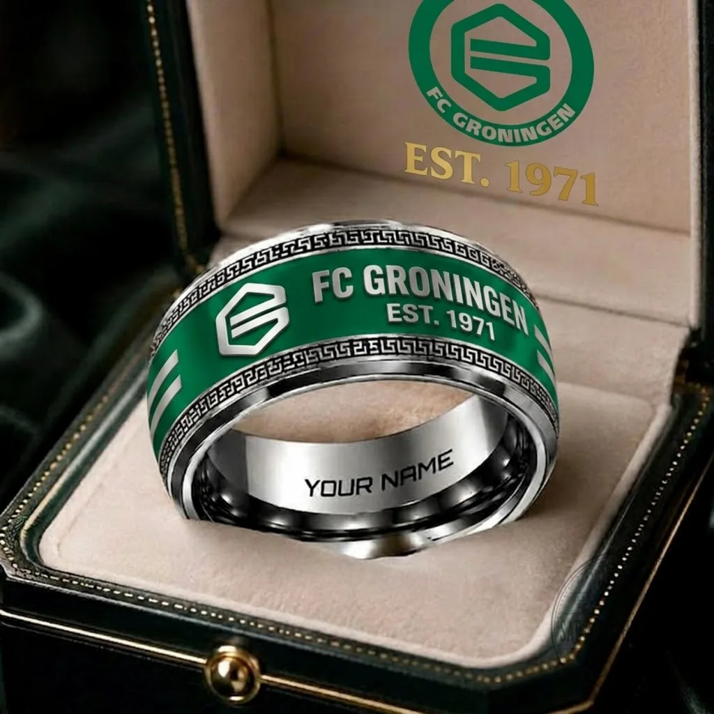 FC Groningen Eredivisie Team Special Custom Name Ring FC Groningen Eredivisie Team Special Custom Name Ring