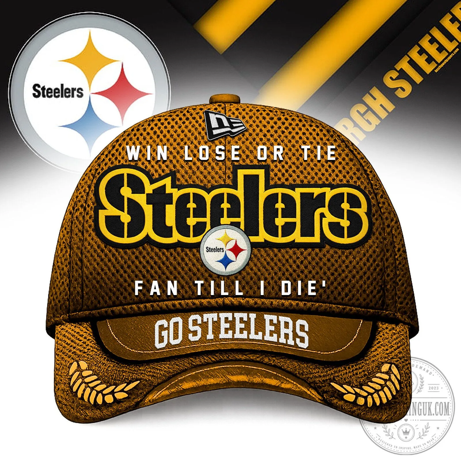 Pittsburgh Steelers Football Team Fan Till I Die Baseball Cap Hat
