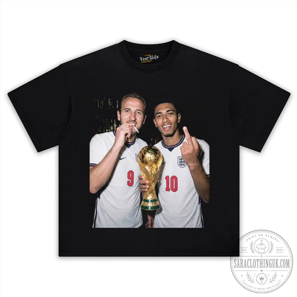 Jude Bellingham and Harry Kane England Football Team T-Shirt Jude Bellingham and Harry Kane England Football Team T-Shirt