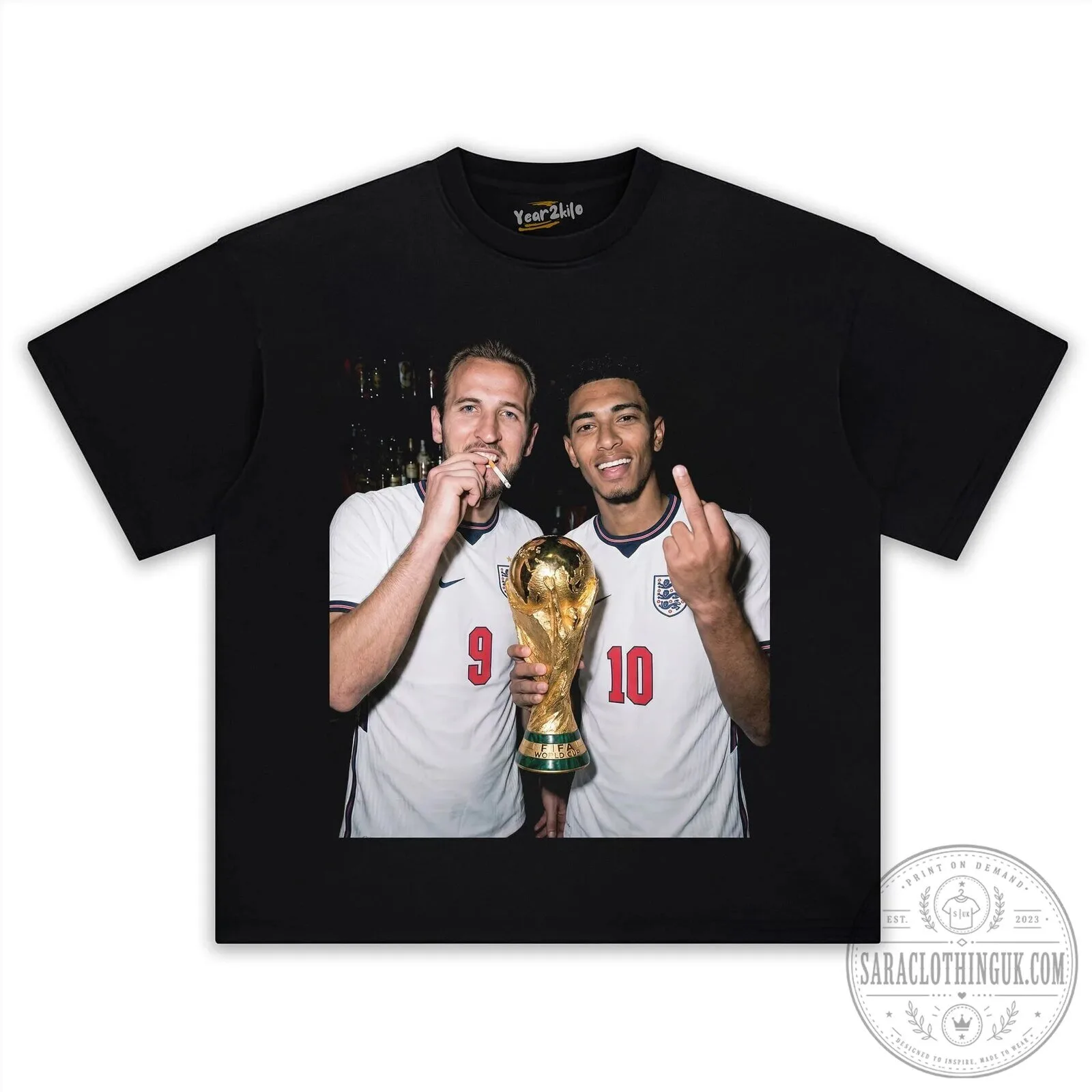 Jude Bellingham and Harry Kane England Football Team T-Shirt