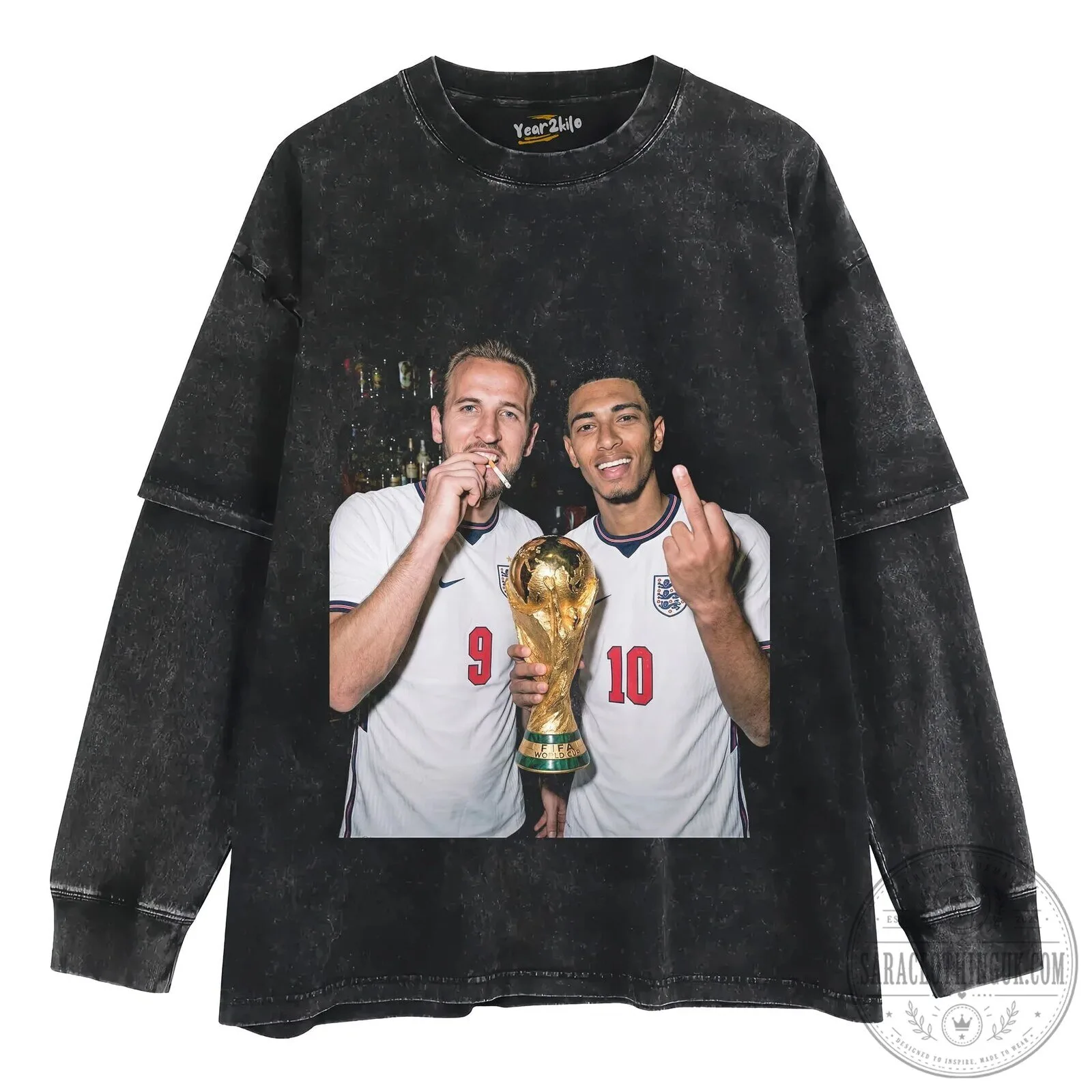 Jude Bellingham and Harry Kane England Football Team T-Shirt 14 Jude Bellingham and Harry Kane England Football Team T-Shirt