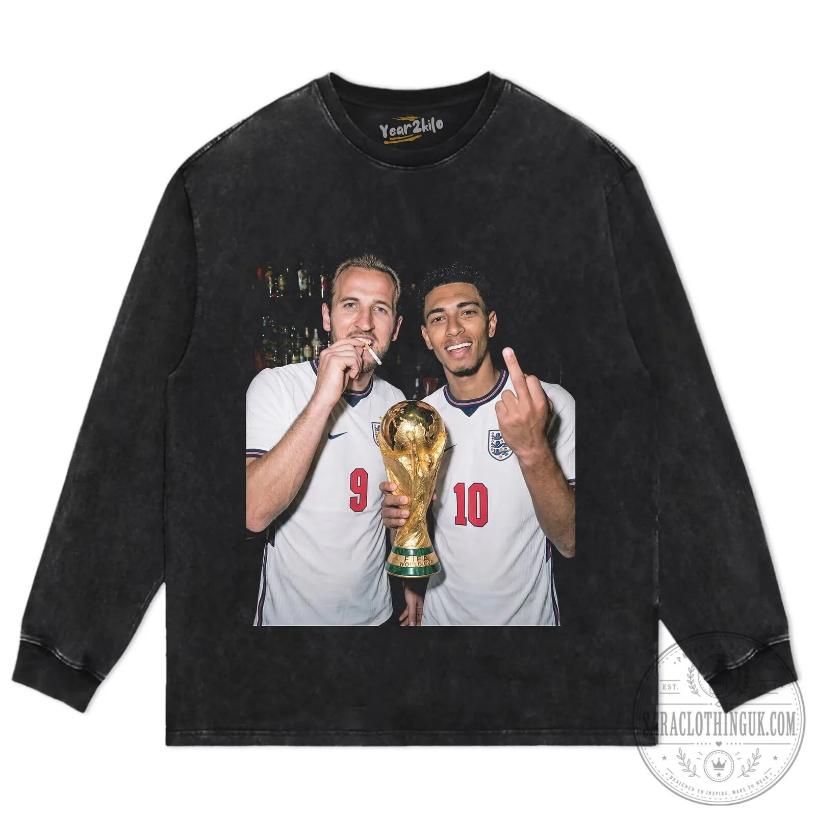 Jude Bellingham and Harry Kane England Football Team T-Shirt 16 Jude Bellingham and Harry Kane England Football Team T-Shirt