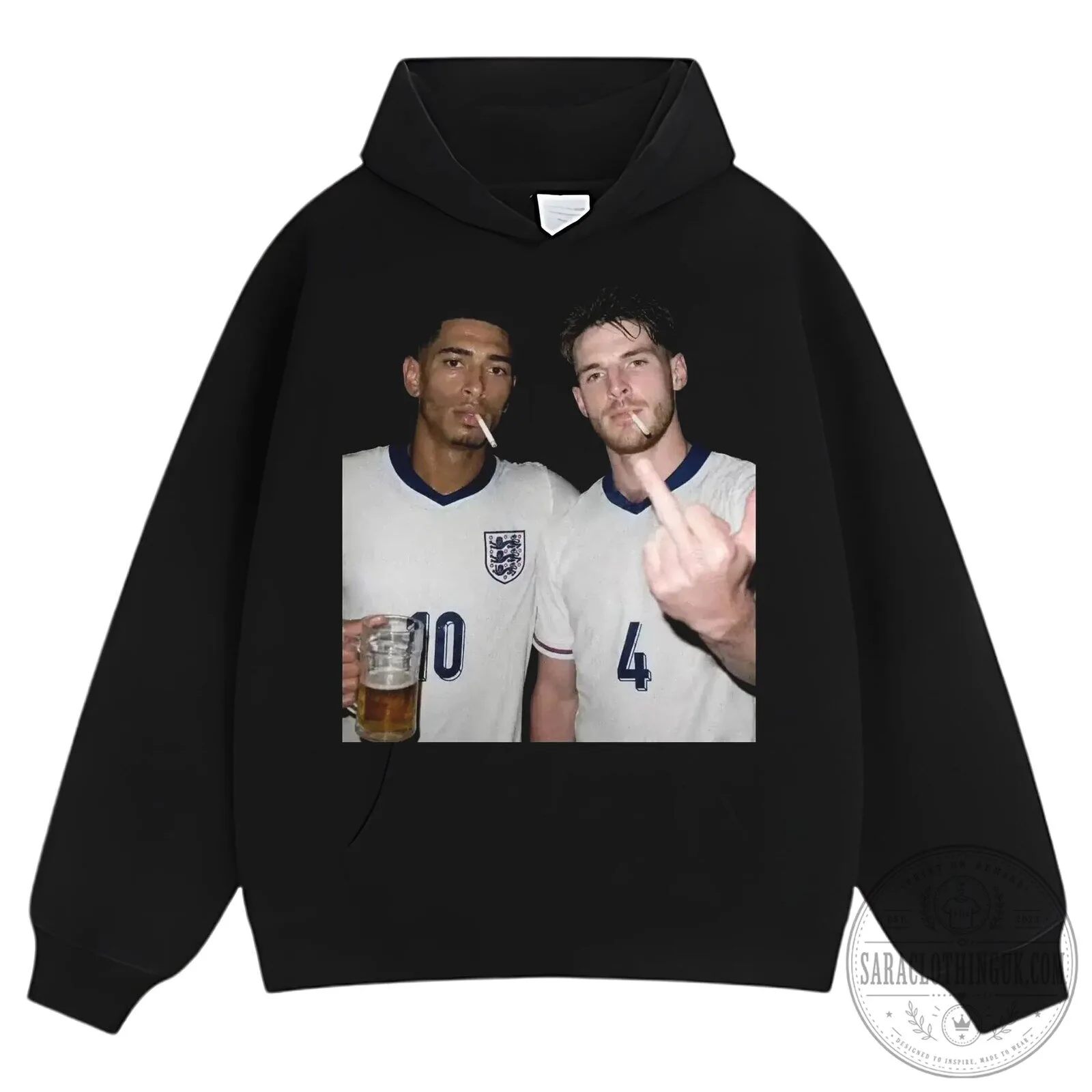 Jude Bellingham and Declan Rice England Football Team T-Shirt 17 Jude Bellingham and Declan Rice England Football Team T-Shirt
