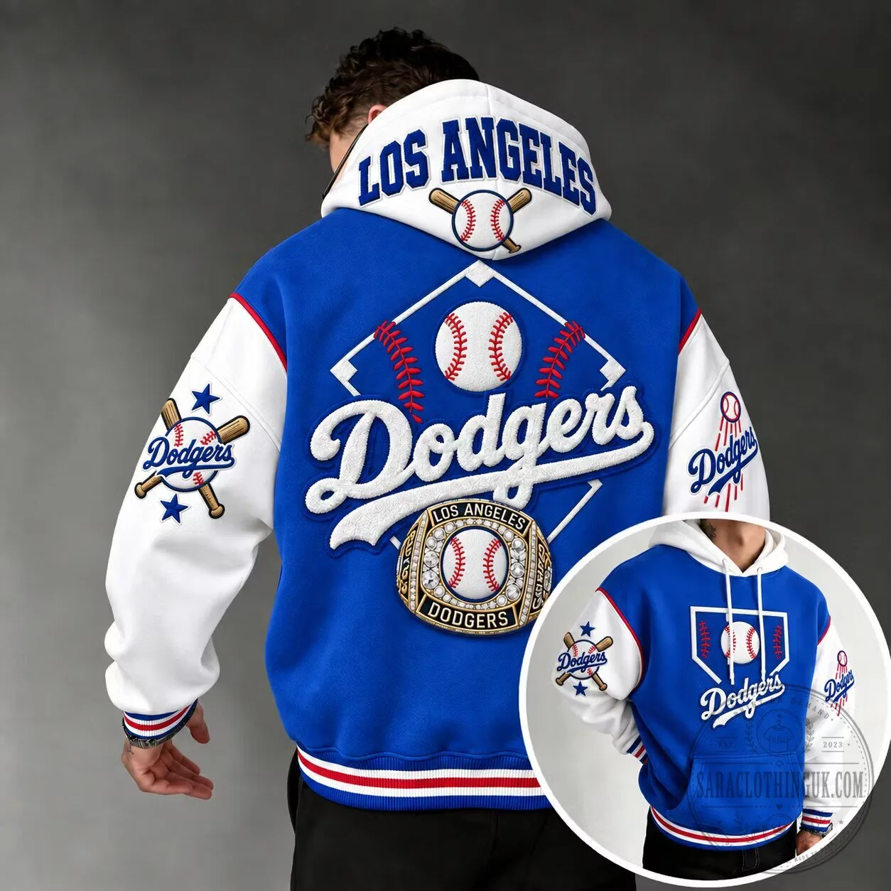 Los Angeles Dodgers Baseball World Series Champions Varsity Hoodie
