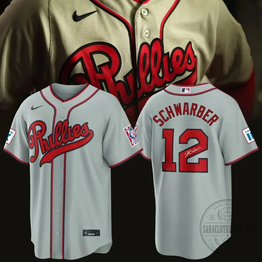 Limited Edition Kyle Schwarber Phillies Nike 2026 Field of Dreams Stadium Baseball Jersey