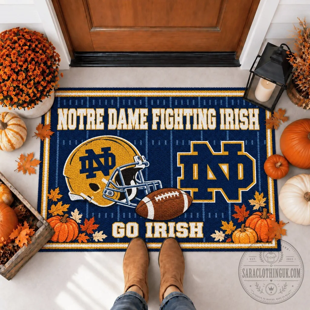 Notre Dame Fighting Irish Football Fall Season Welcome Doormat Notre Dame Fighting Irish Football Fall Season Welcome Doormat