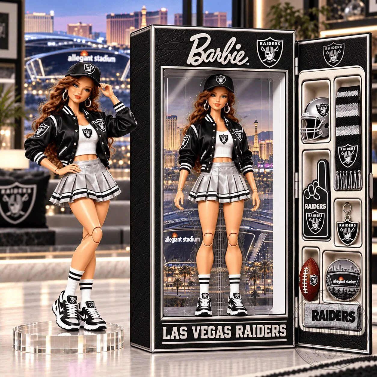 Barbie Las Vegas Raiders Football Collector Doll with Accessories
