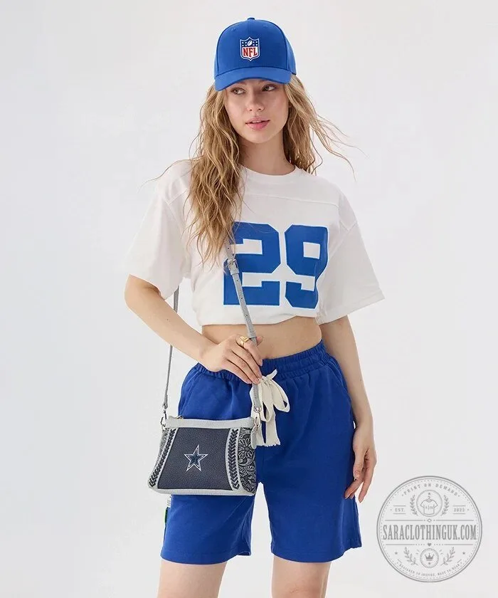 Dallas Cowboys Star Embroidered Braided Crossbody Bag 12 Dallas Cowboys Star Embroidered Braided Crossbody Bag