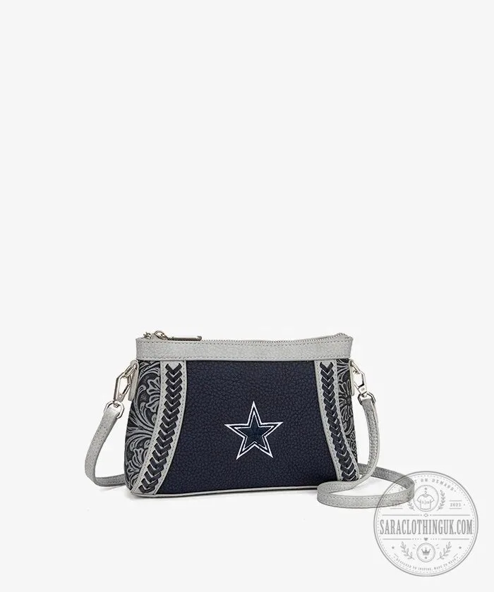Dallas Cowboys Star Embroidered Braided Crossbody Bag 13 Dallas Cowboys Star Embroidered Braided Crossbody Bag