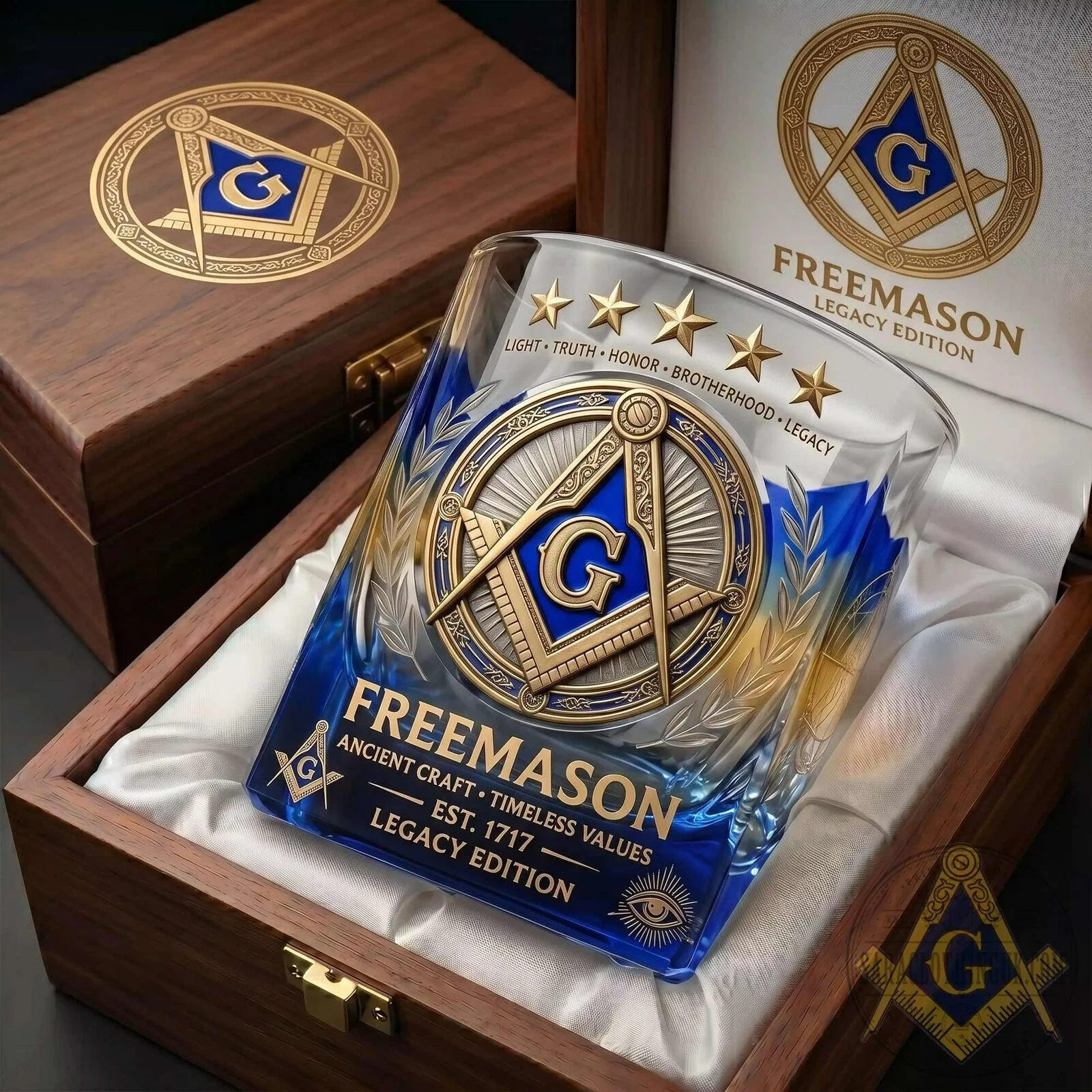 Freemason Legacy Edition Ancient Craft Timeless Values Drinking Glass