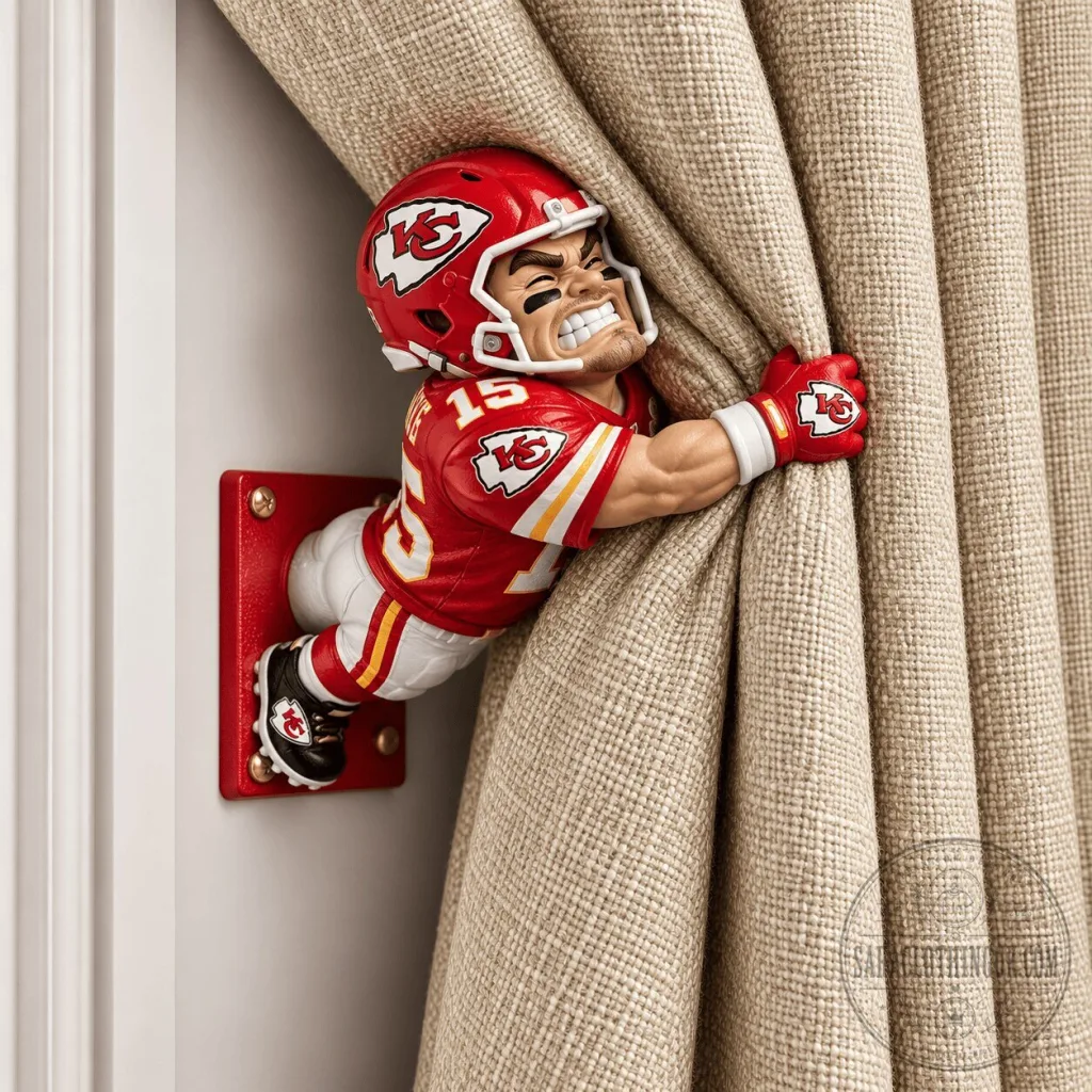 Kansas City Chiefs Patrick Mahomes Football Player Curtain Holdback Kansas City Chiefs Patrick Mahomes Football Player Curtain Holdback