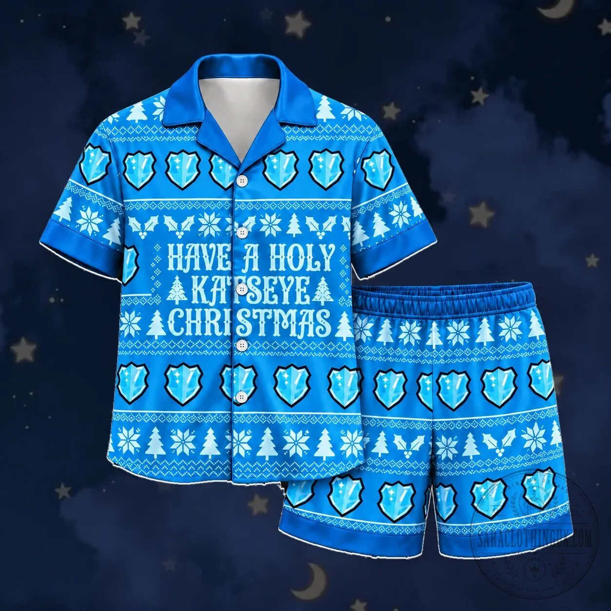 K.A.T.S.E.Y.E. Club Daniela Symbol Have A Holy Christmas Pajama Set