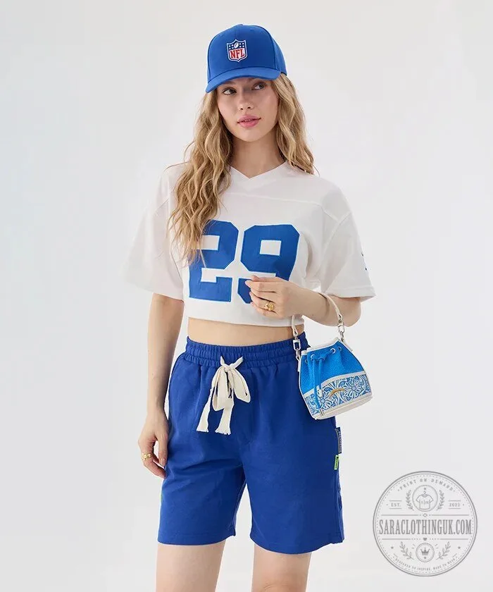 Los Angeles Chargers Floral Bucket Bag Purse 14 Los Angeles Chargers Floral Bucket Bag Purse