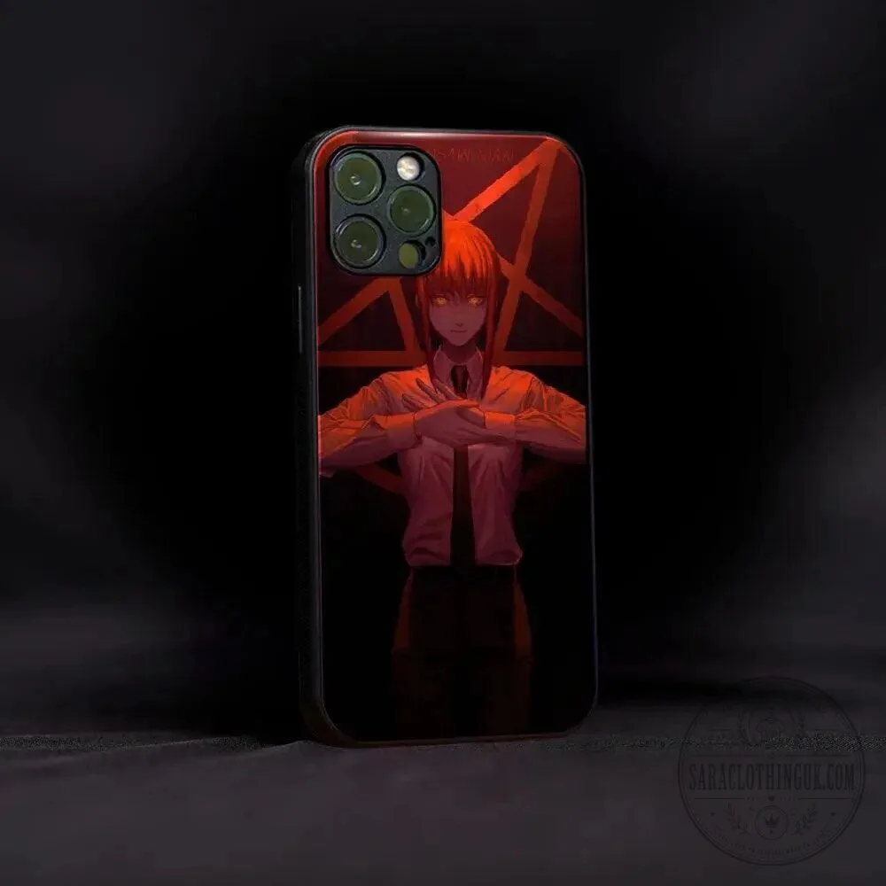 Chainsaw Man Makima Devil Hunter Anime Art iPhone Phone Case