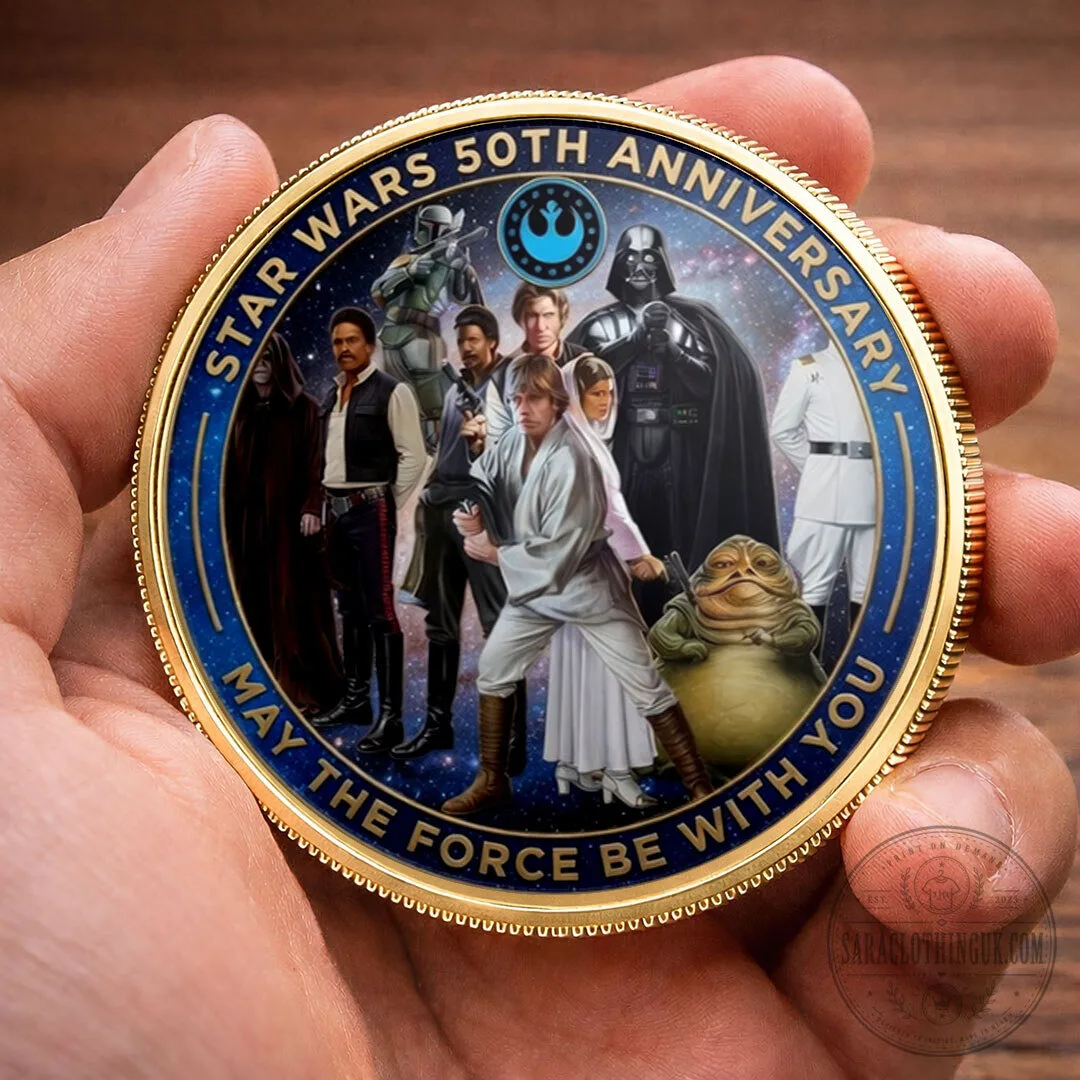 Star Wars 50th Anniversary Commemorative Darth Vader Collectible Coin 14 Star Wars 50th Anniversary Commemorative Darth Vader Collectible Coin