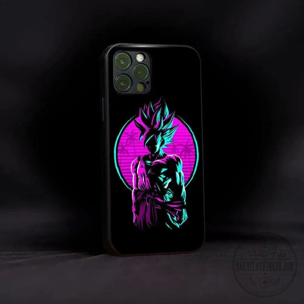 Dragon Ball Z Goku Super Saiyan Vaporwave Aesthetic Phone Case