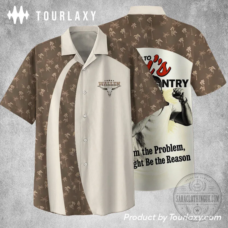 Hawaiian Shirt Featuring Morgan Wallen's I'm The Problem Country Music Theme