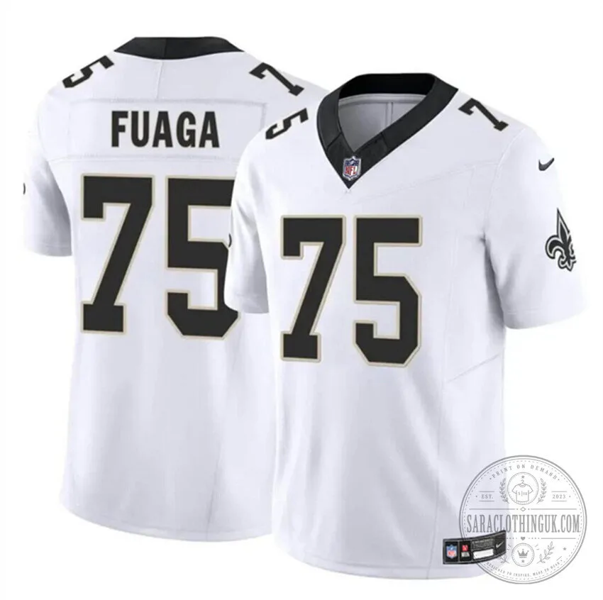 New Orleans Saints Taliese Fuaga White 2024 Draft Limited Stitched Football Jersey