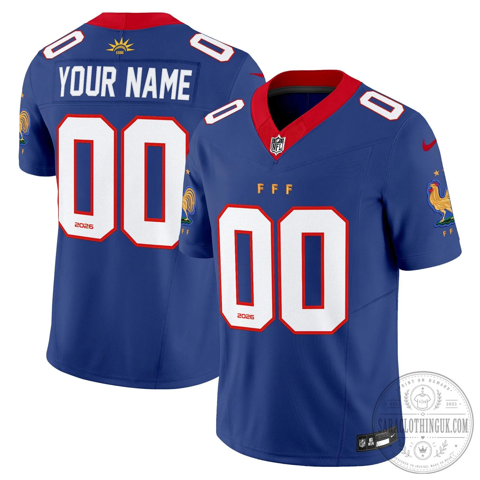 France National Team Vapor Limited Custom Football Jersey