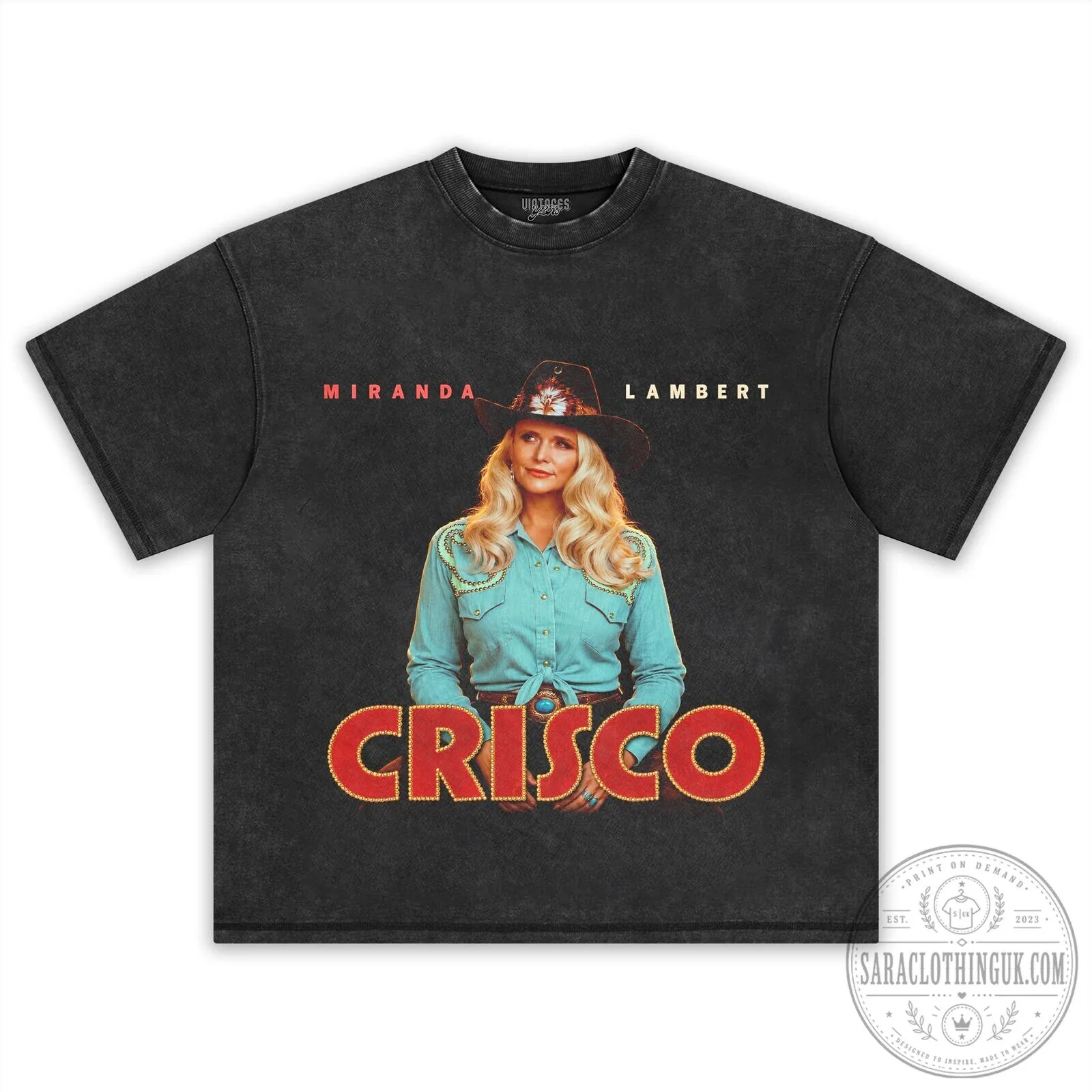 Miranda Lambert Crisco Country Music Star Black Graphic T-Shirt 12 Miranda Lambert Crisco Country Music Star Black Graphic T-Shirt