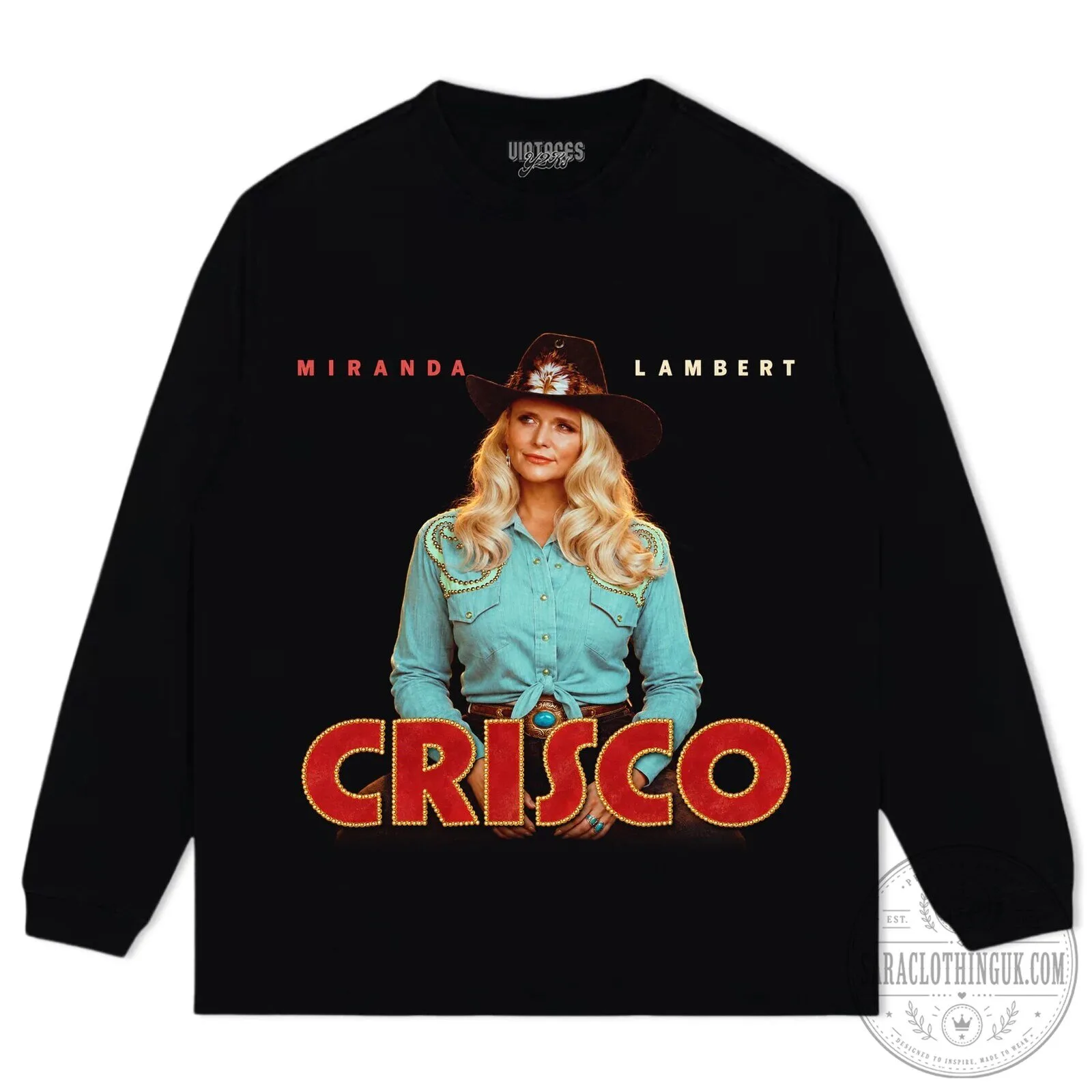 Miranda Lambert Crisco Country Music Star Black Graphic T-Shirt 15 Miranda Lambert Crisco Country Music Star Black Graphic T-Shirt