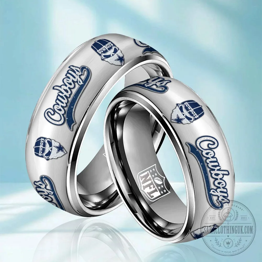Dallas Cowboys NFL Football Team Logo Stainless Steel Ring Band