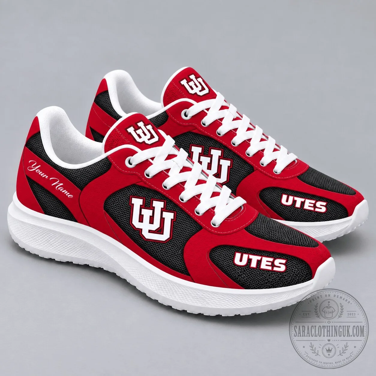 Utah Utes NCAA Classic Spirit Sport Sneakers Running Shoes
