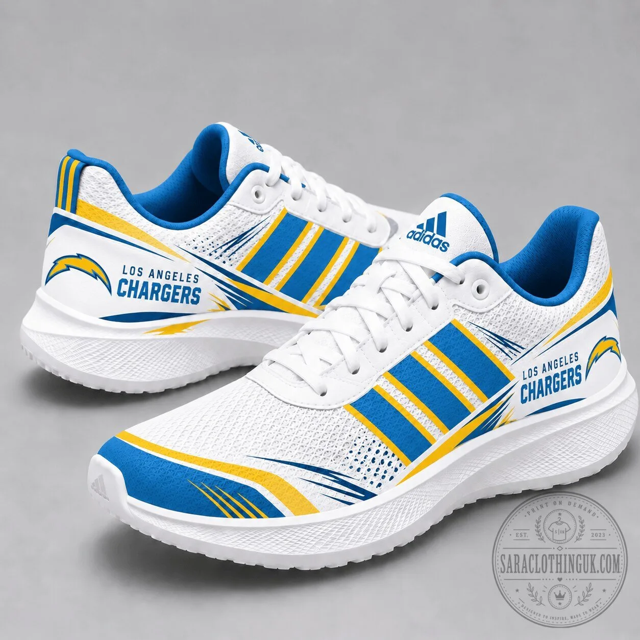 Los Angeles Chargers NFL Team Logo Performance Running Shoes