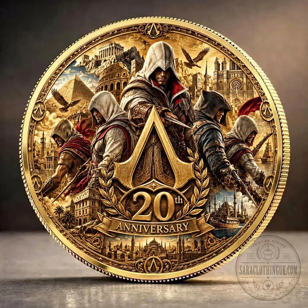 Assassin's Creed 20th Anniversary Commemorative Gold Coin Collectible