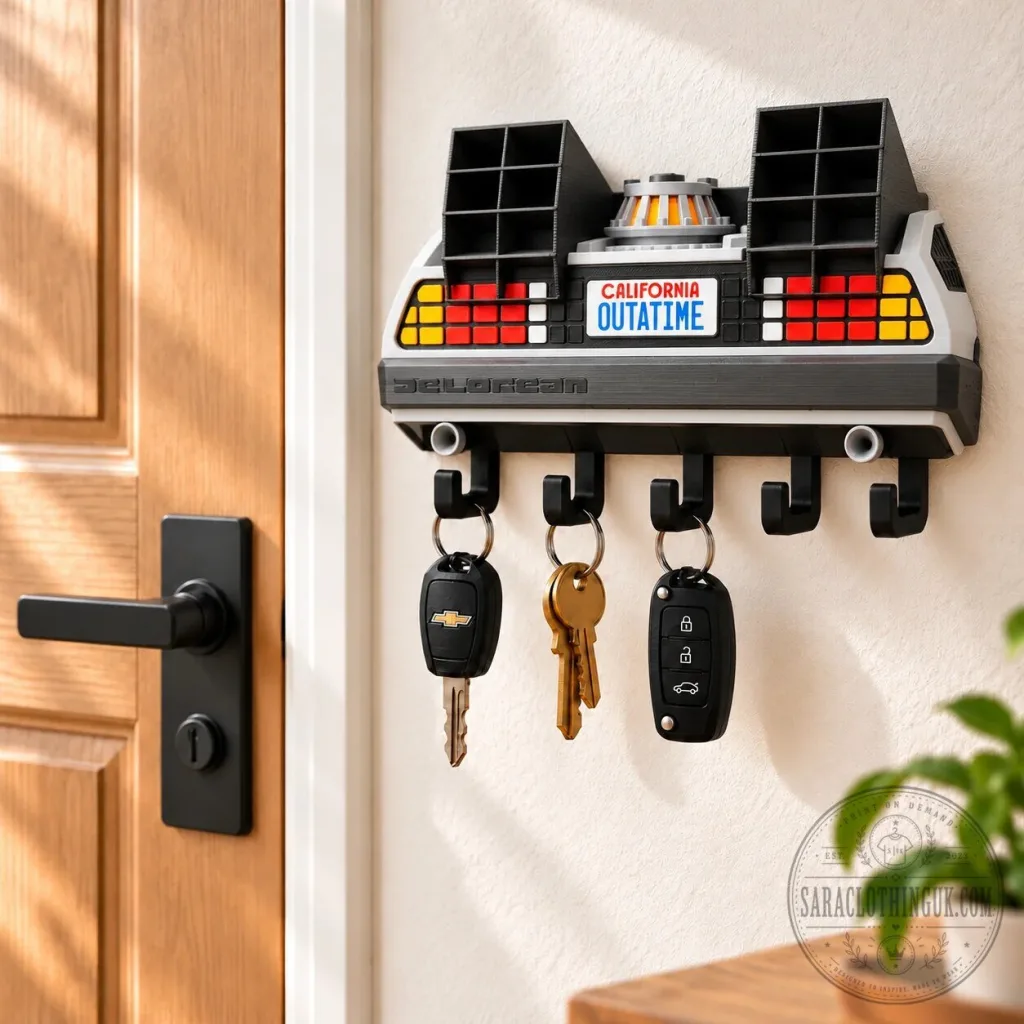 Back to the Future DeLorean Time Machine Wall Key Holder Rack Back to the Future DeLorean Time Machine Wall Key Holder Rack