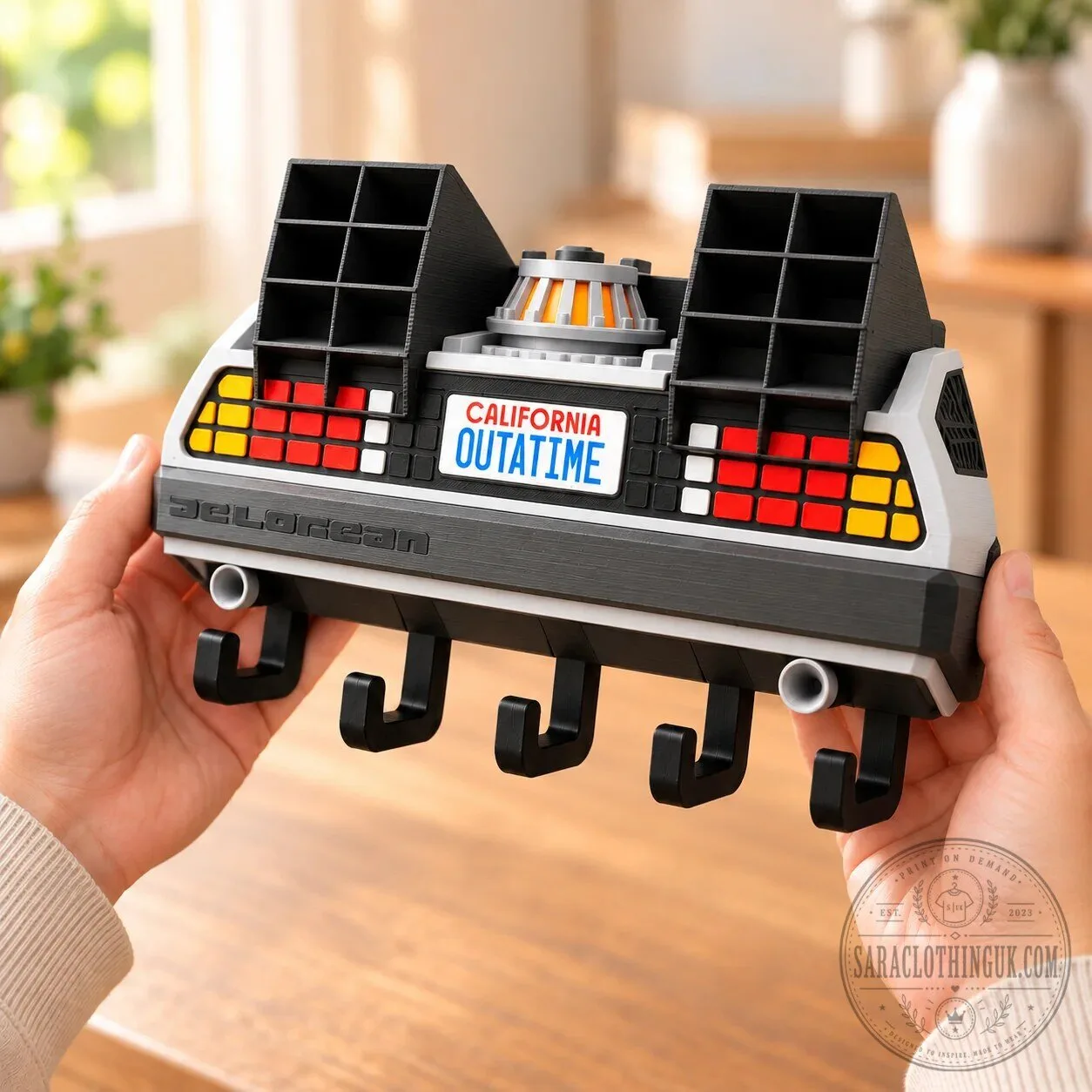 Back to the Future DeLorean Time Machine Wall Key Holder Rack 5 Back to the Future DeLorean Time Machine Wall Key Holder Rack
