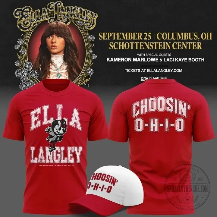 Ella Langley Choosin’ Ohio State Buckeyes Concert T-Shirt