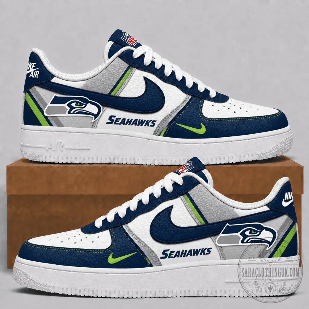Seattle Seahawks NFL Team Custom Air Force One Sneakers Seattle Seahawks NFL Team Custom Air Force One Sneakers