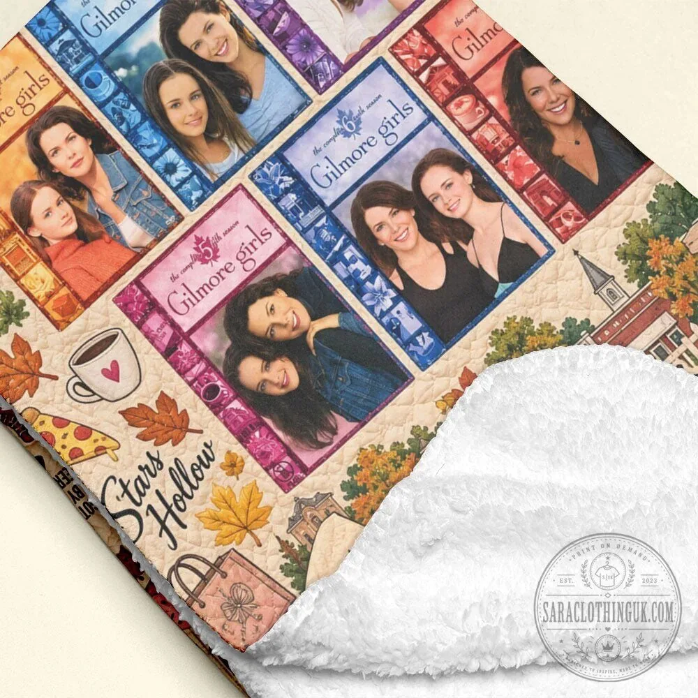 Gilmore Girls Stars Hollow Luke's Diner Coffee Autumn Quilt Blanket 9 Gilmore Girls Stars Hollow Luke