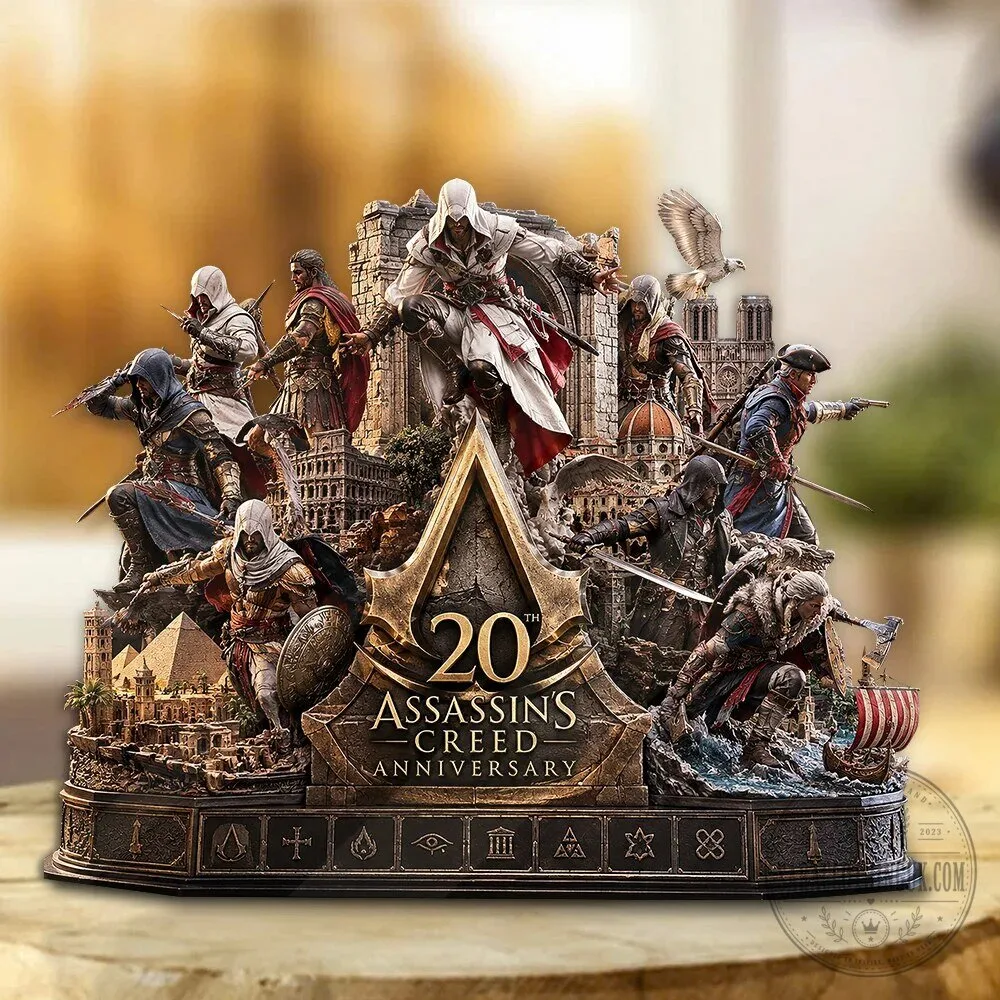 Assassin's Creed 20th Anniversary Custom Shape Acrylic Plaque Figurine
