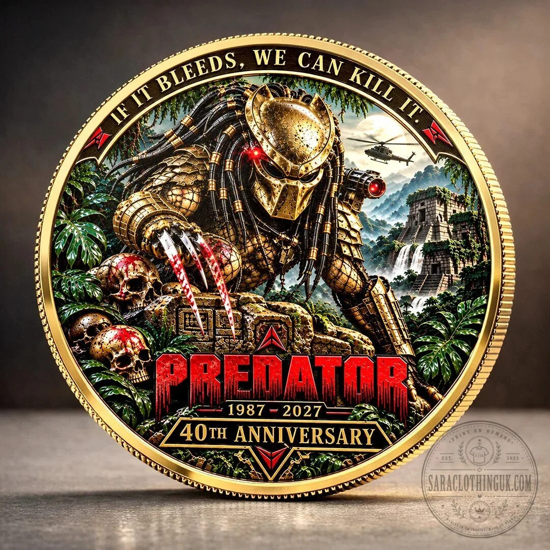 Predator 40th Anniversary Commemorative Gold Plated Collectible Coin