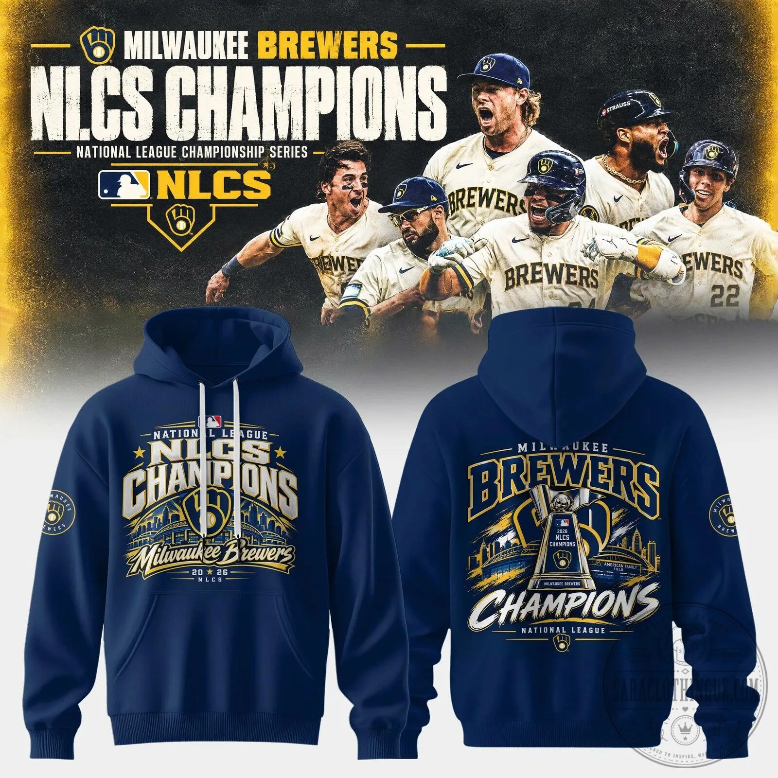 Milwaukee Brewers National League Championship Series Champions Hoodie